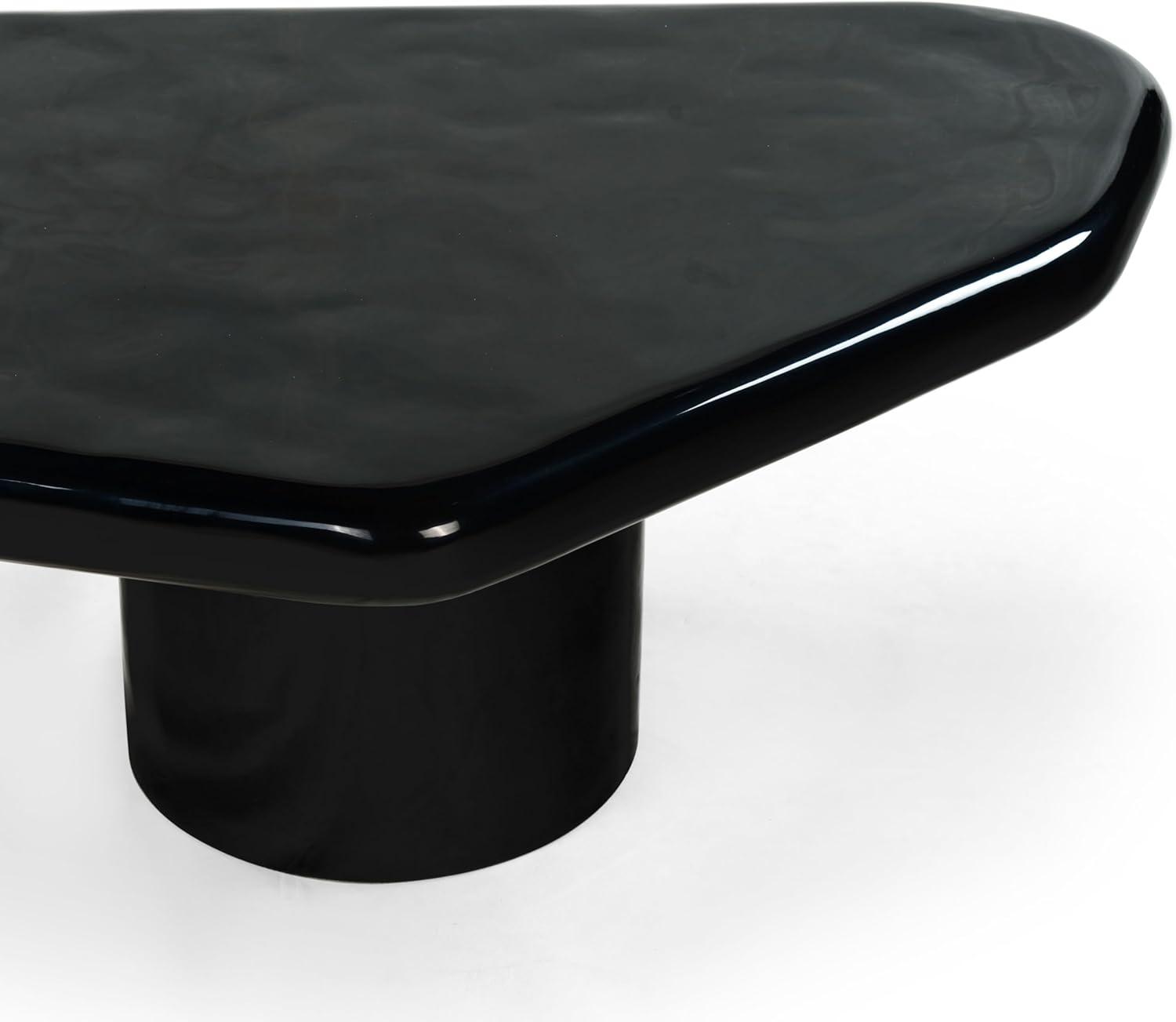 image:imageSAFAVIEH Couture Collection Rhianna White Concrete Coffee Table Sculptural Modern Accent Table Contemporary Design SFV2609ABlack