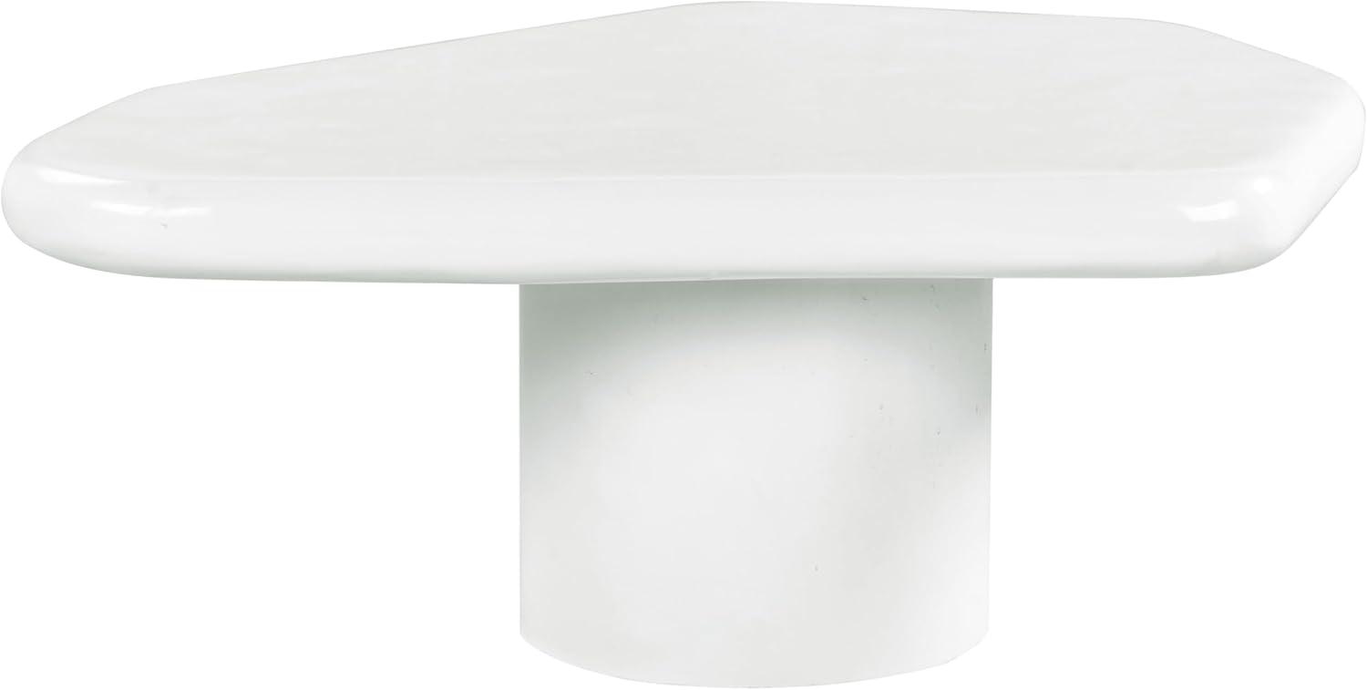 image:imageSAFAVIEH Couture Collection Rhianna White Concrete Coffee Table Sculptural Modern Accent Table Contemporary Design SFV2609AWhite