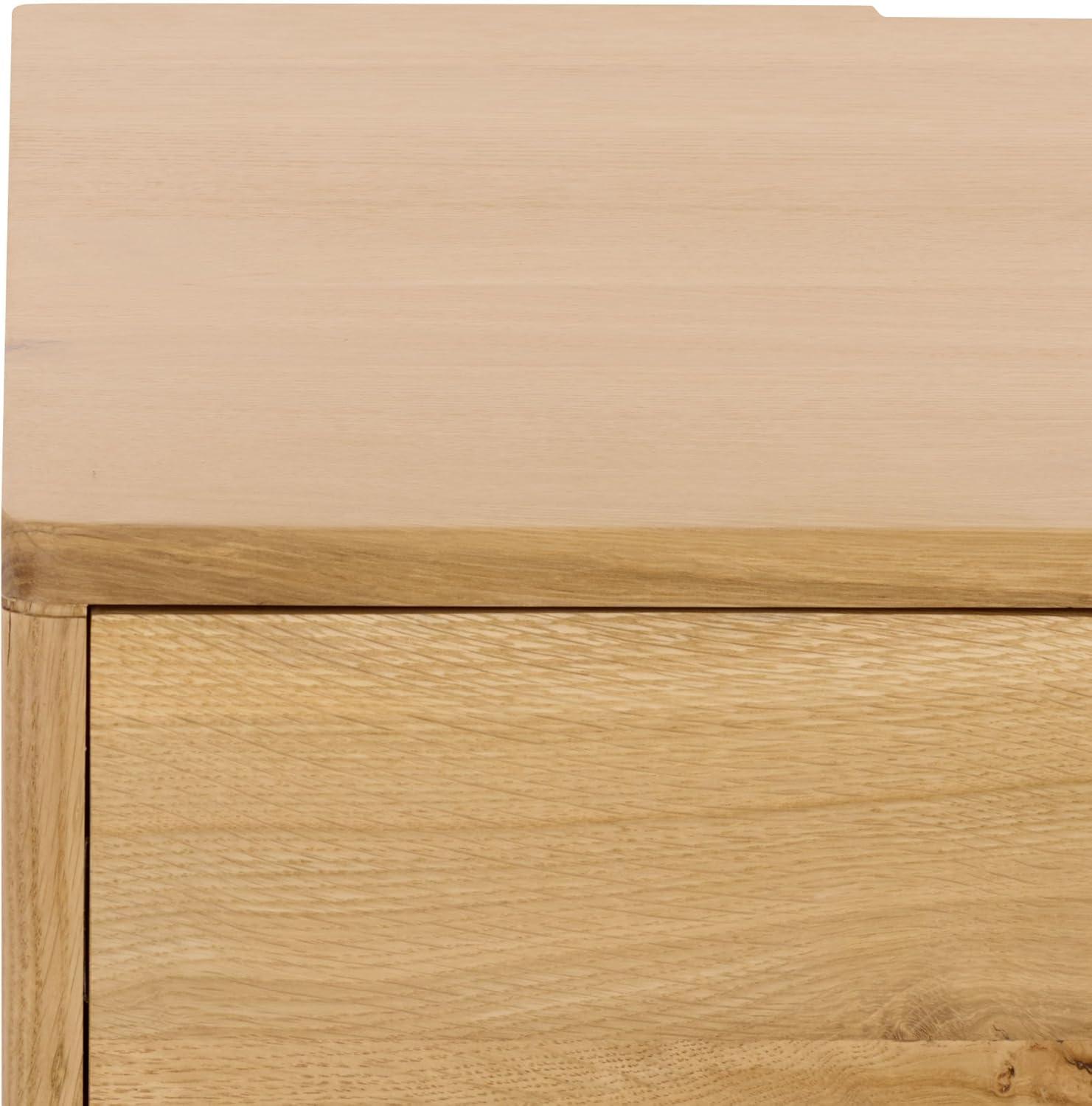 image:imageSAFAVIEH Couture Collection Riverside Natural Oak Wood Coffee Table with 4 Drawers Modern Storage Cocktail Table Fully Assembled SFV9761ANatural Oak