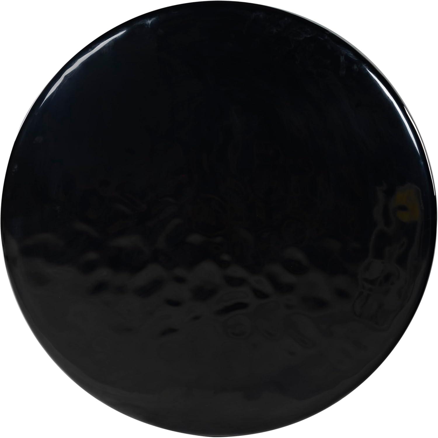 image:imageSAFAVIEH Couture Collection Tressarose Black Concrete Coffee Table Round High Gloss Accent Table Modern Sculptural Design Fully Assembled SFV2625ABlack