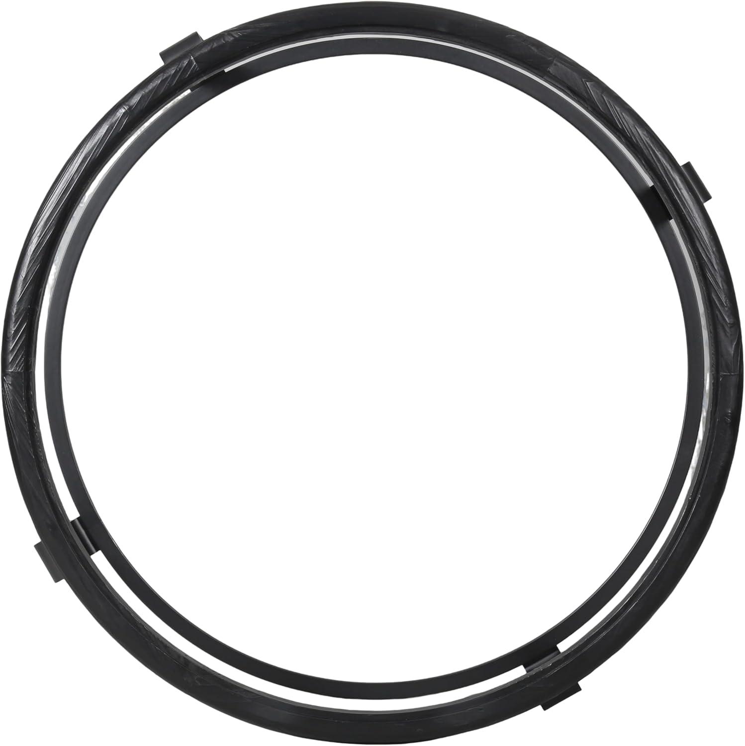 image:imageSAFAVIEH Couture Collection Tyrese Black Metal Coffee Table Round Clear Glass Top Modern Minimalist Accent Table SFV3005ABlackClear