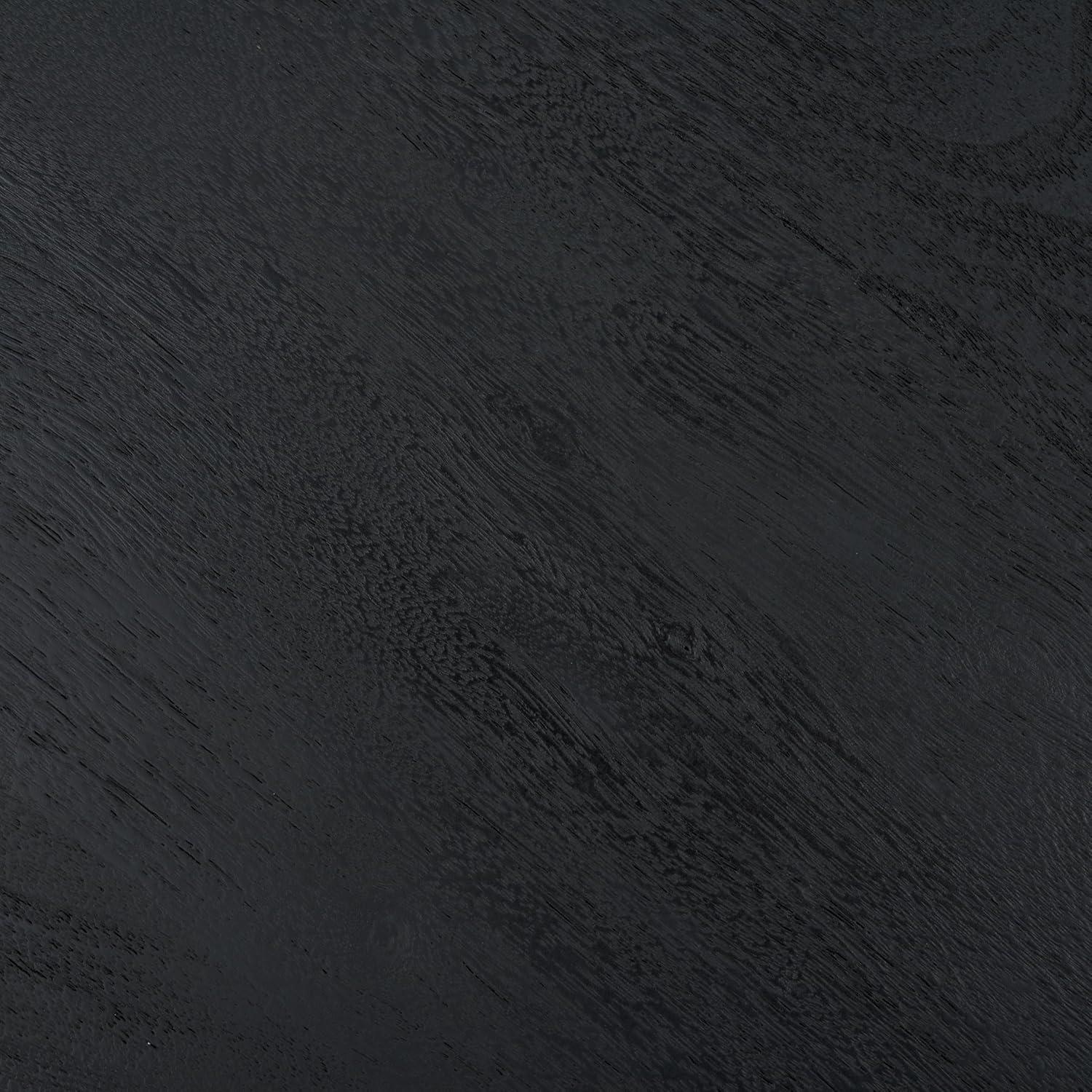 image:imageSAFAVIEH Couture Collection Gabribella White Wash Solid Wood Round Coffee TableBlack