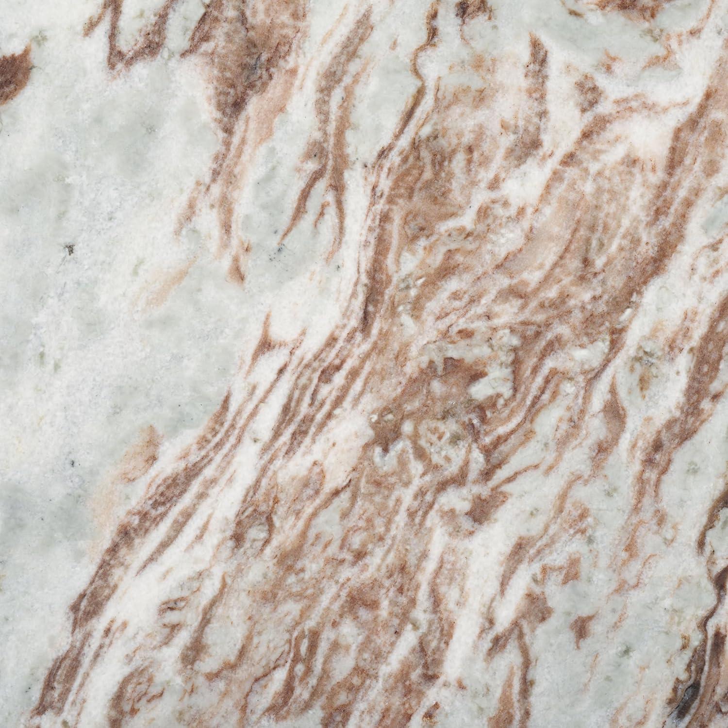image:imageSAFAVIEH Couture Collection Malkin BrownBlack Marble Round Coffee TableBrownDark Brown