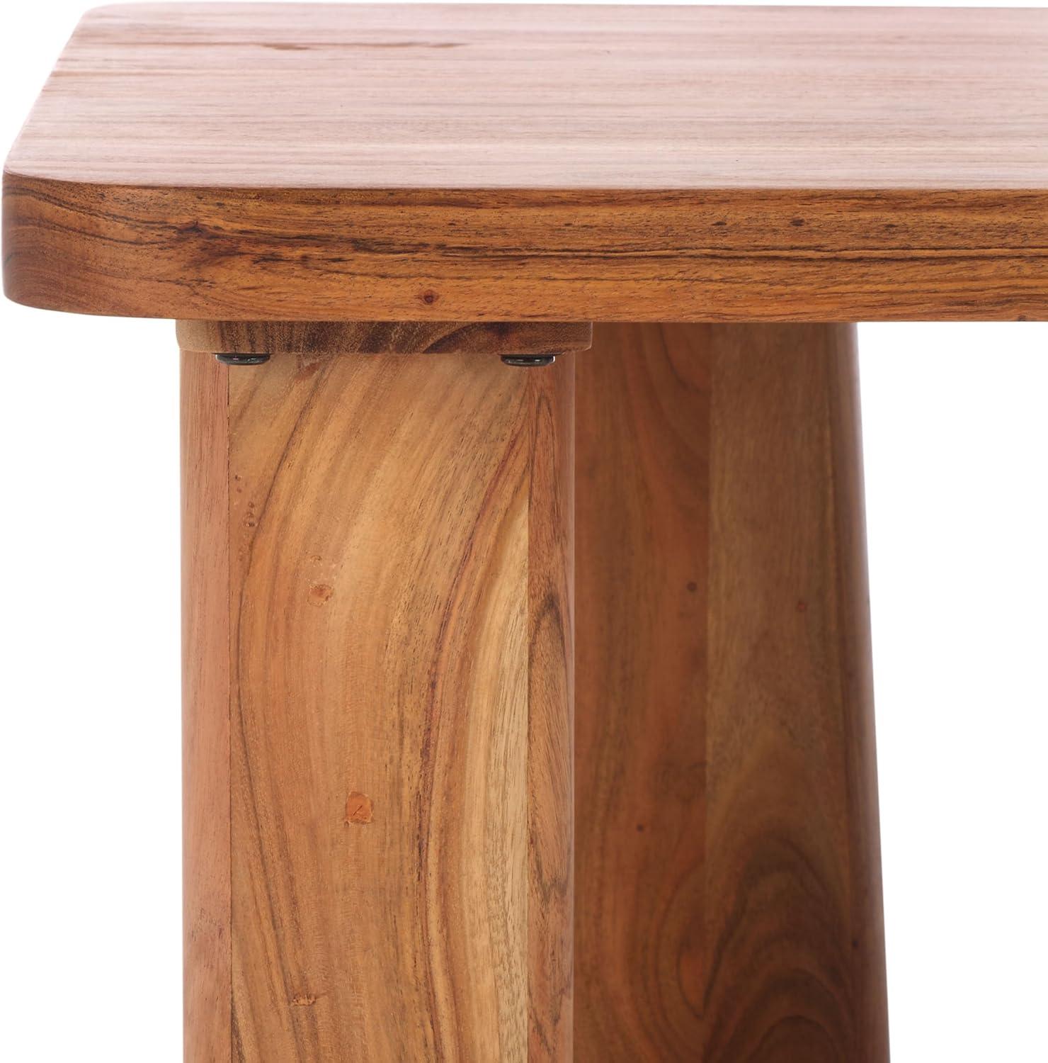 image:imageSAFAVIEH Couture Collection Martinelli Natural Solid Wood Coffee TableNatural
