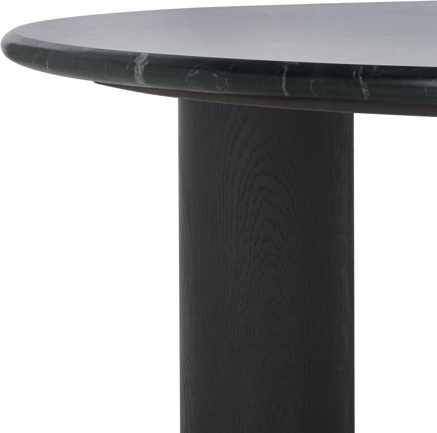 image:imageSAFAVIEH Couture Collection Tylee Brown Solid WoodMarble Coffee TableBlackBlack