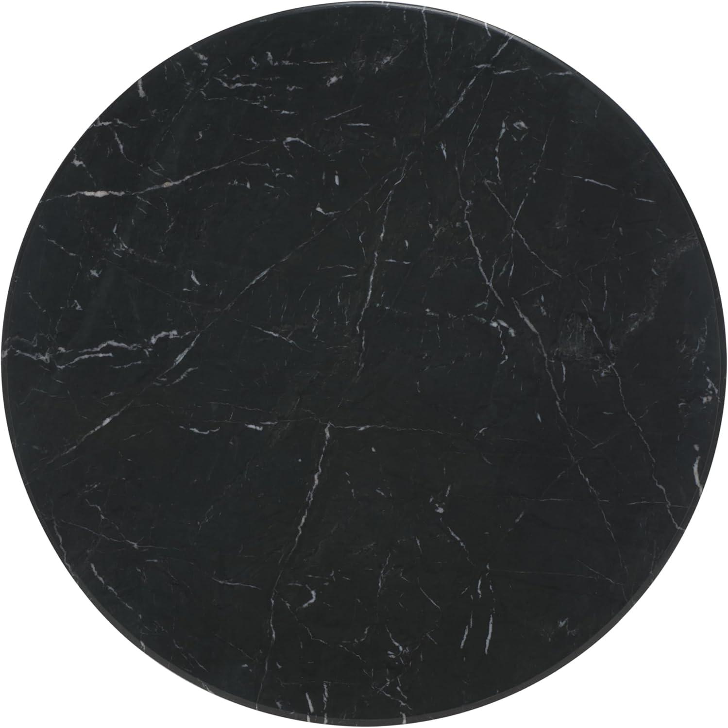 image:imageSAFAVIEH Couture Collection Tylee Brown Solid WoodMarble Coffee TableBlackBlack