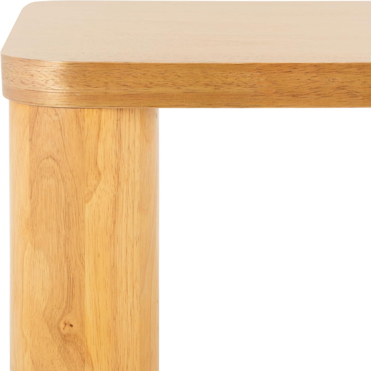 image:imageSAFAVIEH Home Collection Aldous Natural Brown Rectangle Coffee Table Ideal for Living Room Office BedroomNatural