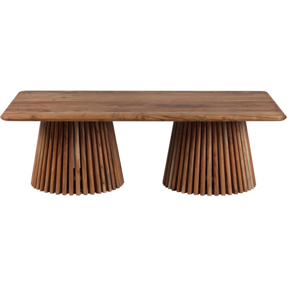 image:imageSAFAVIEH Couture Collection Penelope Natural Solid Wood Coffee TableNatural