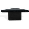 SAFAVIEH Couture Collection – Bellalynn Black Concrete Coffee Table, 30″ Triangle Accent Table, Modern High Gloss Design (SFV2618A)(Black)