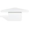 SAFAVIEH Couture Collection – Bellalynn Black Concrete Coffee Table, 30″ Triangle Accent Table, Modern High Gloss Design (SFV2618A)(White)