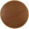 SAFAVIEH Couture Collection – Braylen Natural Rattan & Glass Coffee Table, Round Accent Table, Fully Assembled (CWK2021A)(Natural)
