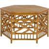 SAFAVIEH Couture Collection – Frederica Rattan & Seagrass Hexagon Coffee Table, Handwoven Natural Fiber Living Room Accent, Fully Assembled (CWK2037A)(Natural)