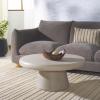 SAFAVIEH Couture Collection – Hayleen Light Grey Round Concrete Coffee Table, Modern Indoor/Outdoor Accent Table (SFV2603A)(Light Grey)