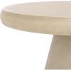 SAFAVIEH Couture Collection – Hayleen Light Grey Round Concrete Coffee Table, Modern Indoor/Outdoor Accent Table (SFV2603A)(Light Grey)