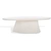 SAFAVIEH Couture Collection – Jabrielle Ivory Concrete Coffee Table, Modern Indoor/Outdoor Accent Table (SFV2601A)(Ivory)