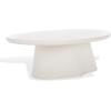 SAFAVIEH Couture Collection – Jabrielle Ivory Concrete Coffee Table, Modern Indoor/Outdoor Accent Table (SFV2601A)(Ivory)