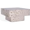 SAFAVIEH Couture Collection – Janalee Hammered Steel Chrome Square Coffee Table, Modern Fully Assembled Accent Cocktail Table (SFV7914A)(Chrome)