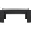 SAFAVIEH Couture Collection – Jessandria Natural Brown Rectangular Coffee Table, Modern Fully Assembled Accent Cocktail Table (SFV7720A)(Black)