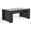 SAFAVIEH Couture Collection – Jessandria Natural Brown Rectangular Coffee Table, Modern Fully Assembled Accent Cocktail Table (SFV7720A)(Black)
