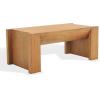 SAFAVIEH Couture Collection – Jessandria Natural Brown Rectangular Coffee Table, Modern Fully Assembled Accent Cocktail Table (SFV7720A)(Natural)