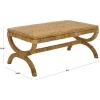 SAFAVIEH Couture Collection – Larysa Abaca & Water Hyacinth Coffee Table, Handwoven Natural Accent Table for Living Room, Coastal Organic Design, Fully Assembled (CWK2036A)(Natural)