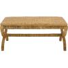 SAFAVIEH Couture Collection – Larysa Abaca & Water Hyacinth Coffee Table, Handwoven Natural Accent Table for Living Room, Coastal Organic Design, Fully Assembled (CWK2036A)(Natural)