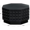 SAFAVIEH Couture Collection – Patty Walnut Octagon Coffee Table, Modern Fully Assembled Accent Cocktail Table (SFV7253B)(Black)