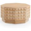 SAFAVIEH Couture Collection – Patty Walnut Octagon Coffee Table, Modern Fully Assembled Accent Cocktail Table (SFV7253B)(Natural)