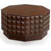 SAFAVIEH Couture Collection – Patty Walnut Octagon Coffee Table, Modern Fully Assembled Accent Cocktail Table (SFV7253B)(Walnut)