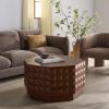 SAFAVIEH Couture Collection – Patty Walnut Octagon Coffee Table, Modern Fully Assembled Accent Cocktail Table (SFV7253B)(Walnut)