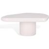 SAFAVIEH Couture Collection – Rhianna White Concrete Coffee Table, Sculptural Modern Accent Table, Contemporary Design (SFV2609A)(White)