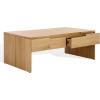 SAFAVIEH Couture Collection – Riverside Natural Oak Wood Coffee Table with 4 Drawers, Modern Storage Cocktail Table, Fully Assembled (SFV9761A)(Natural Oak)