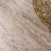 SAFAVIEH Couture Collection – Roxiella White Marble Round Coffee Table with Black Solid Wood Base, Modern Accent Cocktail Table (SFV9733B)(Brown/Natural)