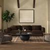 SAFAVIEH Couture Collection Gabribella White Wash Solid Wood Round Coffee Table(Black)
