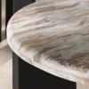 SAFAVIEH Couture Collection Malkin Brown/Black Marble Round Coffee Table(Brown/Black)