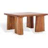 SAFAVIEH Couture Collection Martinelli Natural Solid Wood Coffee Table(Natural)