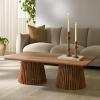 SAFAVIEH Couture Collection Penelope Natural Solid Wood Coffee Table(Natural)