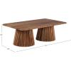 SAFAVIEH Couture Collection Penelope Natural Solid Wood Coffee Table(Natural)