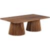 SAFAVIEH Couture Collection Penelope Natural Solid Wood Coffee Table(Natural)