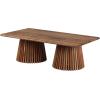 SAFAVIEH Couture Collection Penelope Natural Solid Wood Coffee Table(Natural)