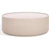 SAFAVIEH Couture Collection – Alanabella Sand & White Marble Coffee Table, Round Accent Table, Modern Design, Fully Assembled (SFV5553A)(Sand/White)