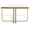 SAFAVIEH Couture Collection – Dominic Cast Brass & Clear Glass Rectangular Coffee Table, Modern Accent Cocktail Table (SFV7918A)(Brass/Clear)