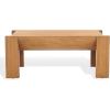 SAFAVIEH Couture Collection – Jessandria Natural Brown Rectangular Coffee Table, Modern Fully Assembled Accent Cocktail Table (SFV7720A)(Natural)