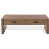 SAFAVIEH Couture Collection – Wynnrosa Natural Coffee Table, 2 Drawers for Storage, Modern Rectangular Accent Table, Fully Assembled (SFV3008A)(Walnut)