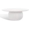 SAFAVIEH Couture Collection Gabribella White Wash Solid Wood Round Coffee Table(White Wash)