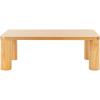 SAFAVIEH Home Collection Aldous Natural Brown Rectangle Coffee Table, Ideal for Living Room, Office, Bedroom(Natural)