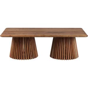SAFAVIEH Couture Collection Penelope Natural Solid Wood Coffee Table(Natural)