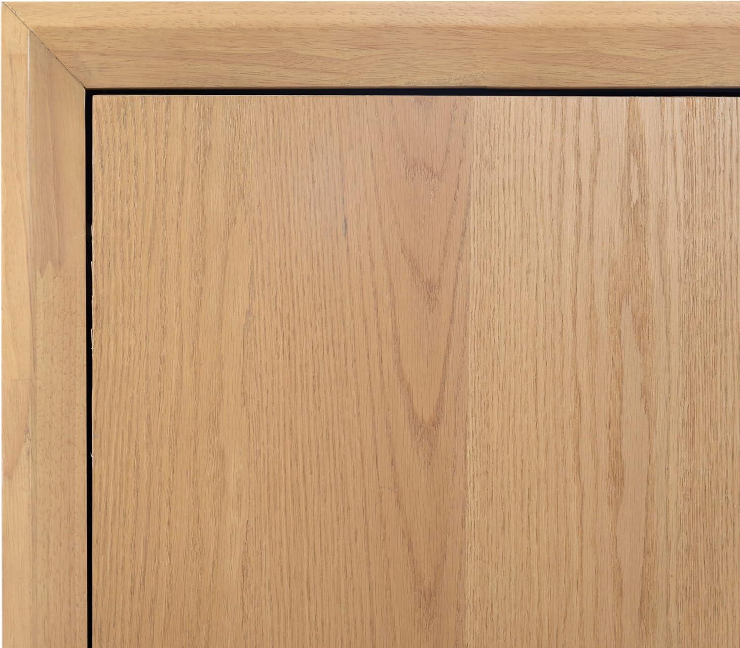 image:imageSAFAVIEH Couture Collection Darnell Medium Oak Wood Sideboard 3 Drawers amp 2 Cabinets Modern Storage Buffet Fully Assembled SFV2216CNatural