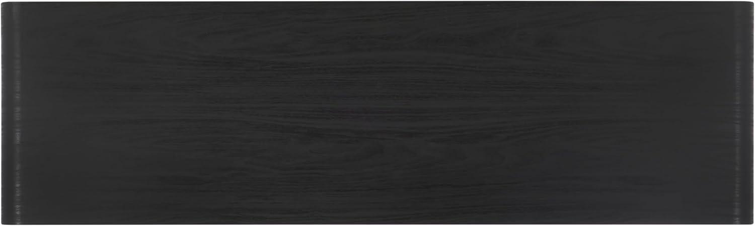 image:imageSAFAVIEH Narine TV Stand for up to 65 Flatscreen Distressed Black 4 Doors with Interior Storage 2 Open Shelves Sideboard Entertainment Media Console Cabinet MED9620EBlack
