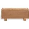 SAFAVIEH Couture Collection – Ashlietta Natural Wood & Travertine Top Sideboard, Modern Storage Cabinet, Fully Assembled (SFV5778A)(Natural/Travertine)